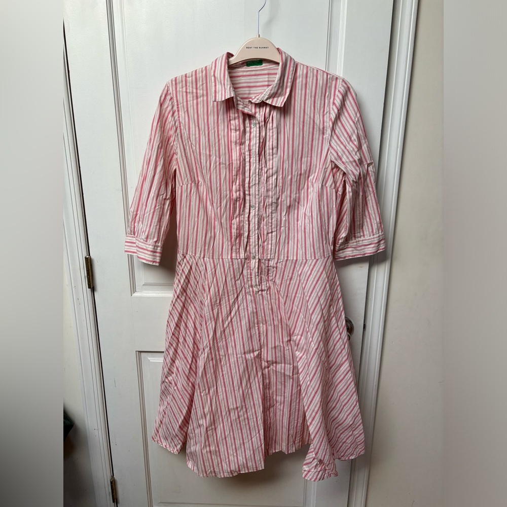 United color of Benetton Knee length button-down collared dress